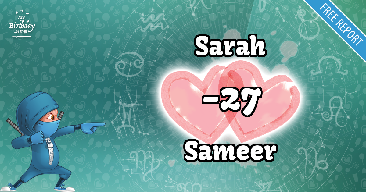 Sarah and Sameer Love Match Score