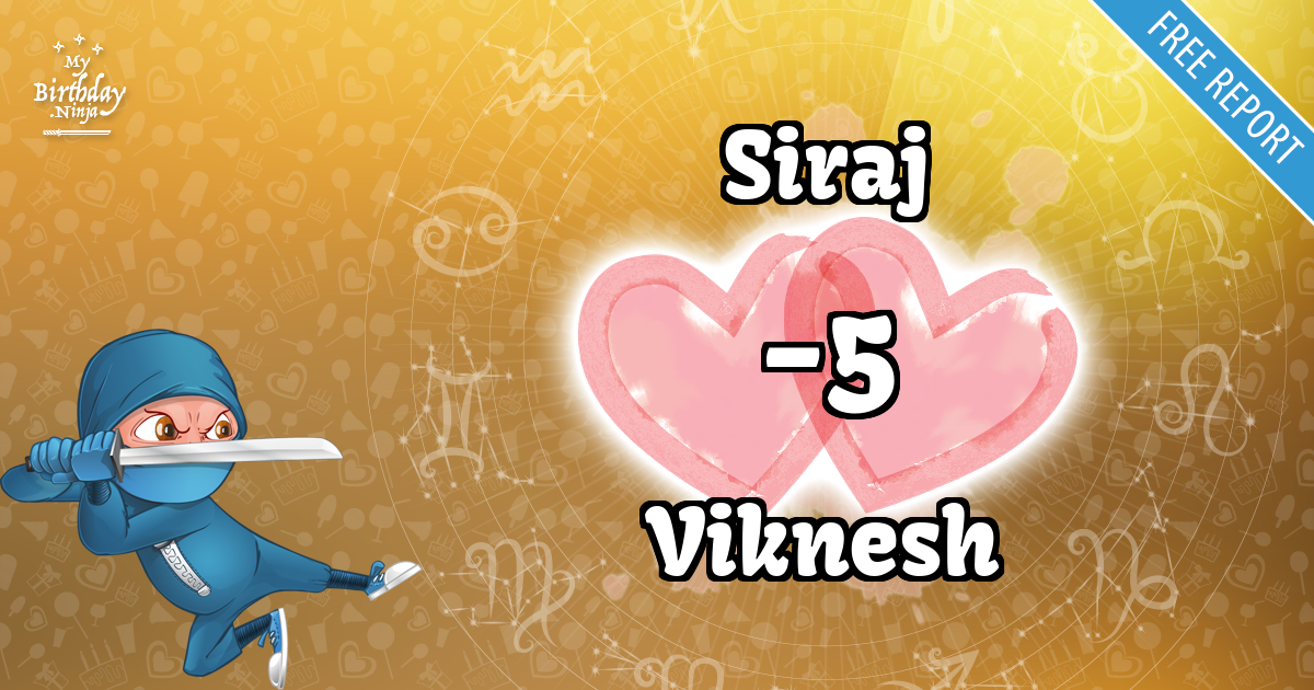 Siraj and Viknesh Love Match Score