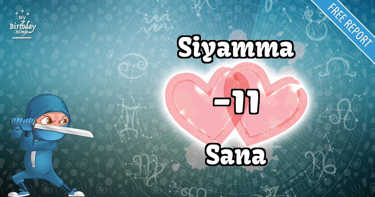 Siyamma and Sana Love Match Score
