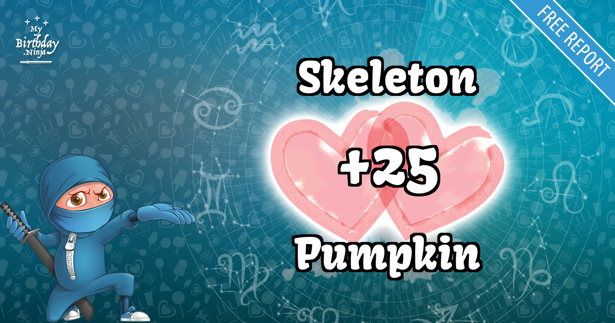 Skeleton and Pumpkin Love Match Score
