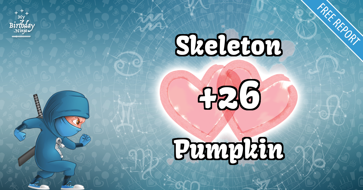 Skeleton and Pumpkin Love Match Score