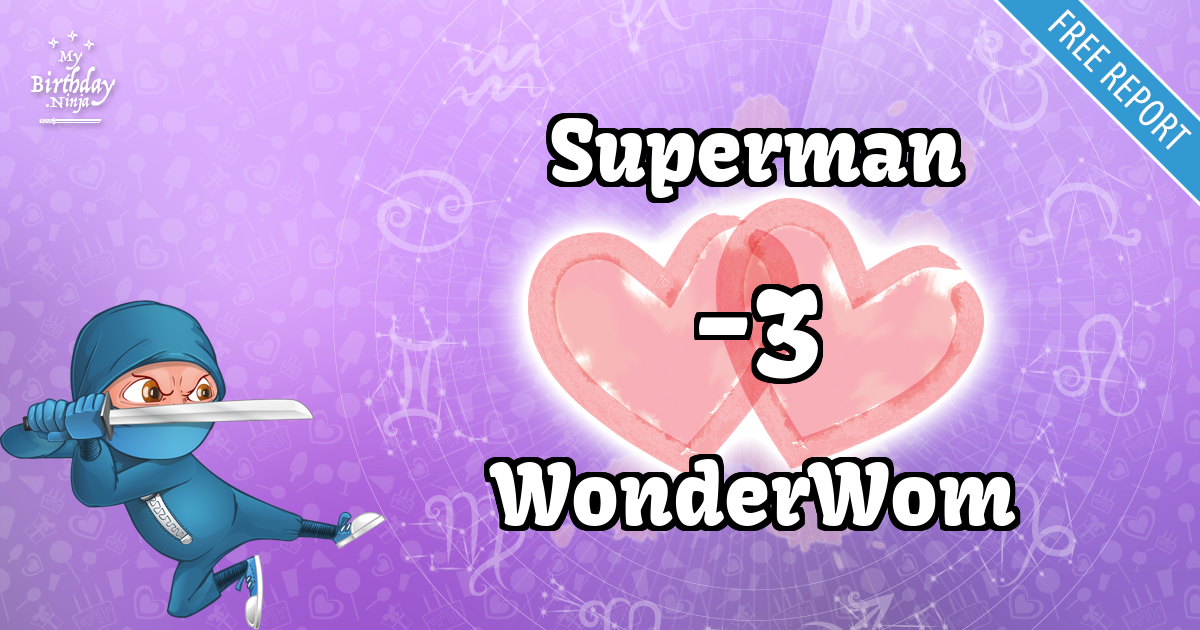Superman and WonderWom Love Match Score