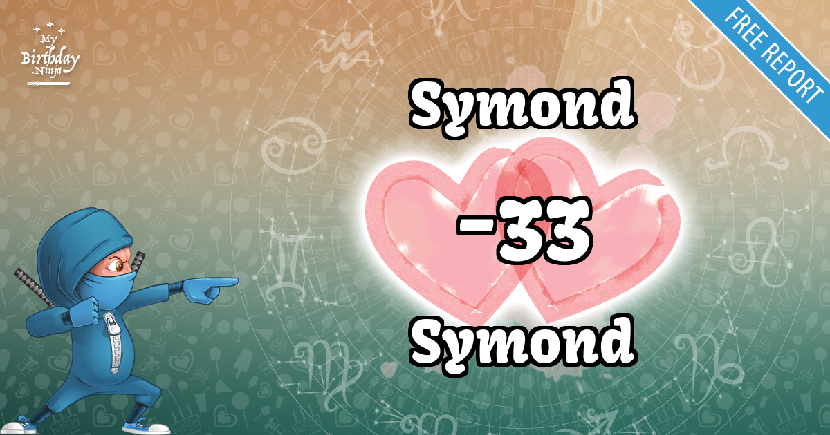 Symond and Symond Love Match Score