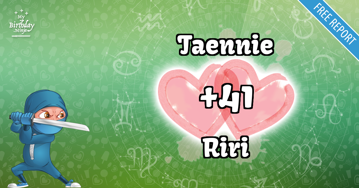 Taennie and Riri Love Match Score