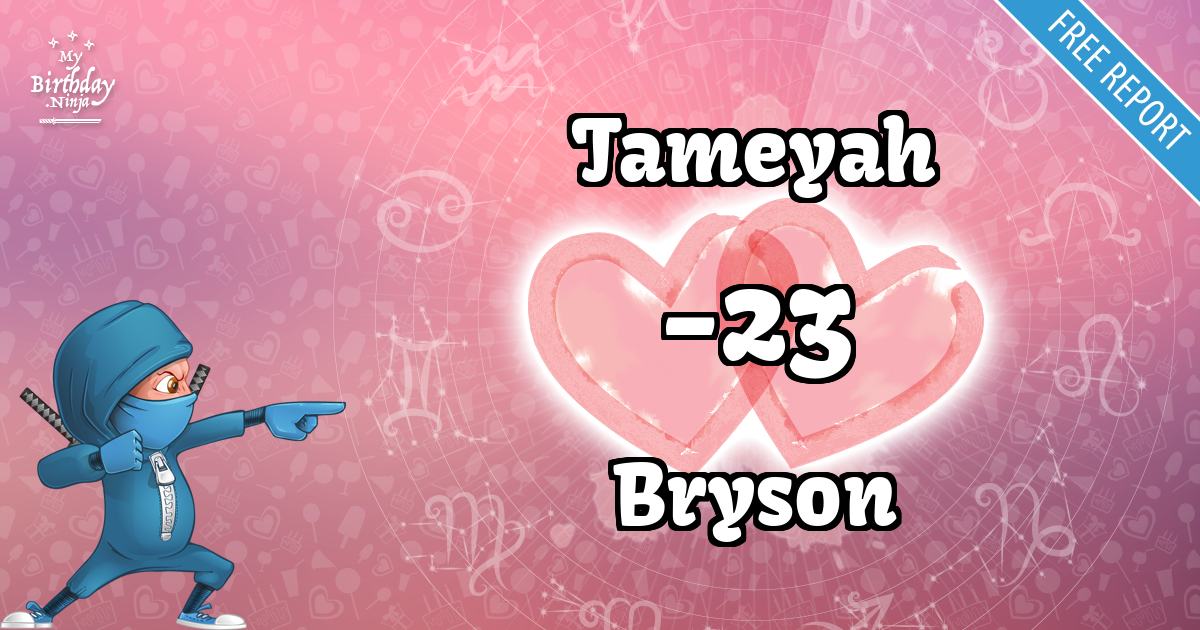 Tameyah and Bryson Love Match Score