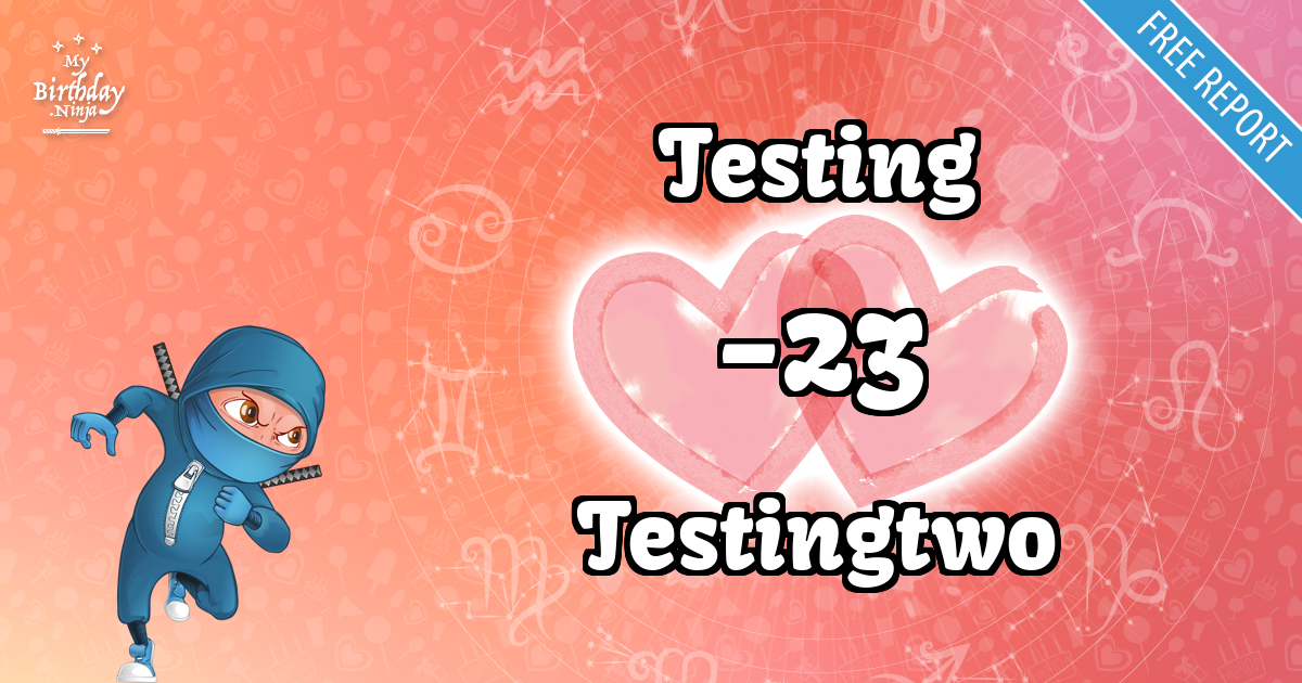 Testing and Testingtwo Love Match Score