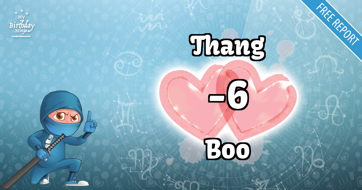 Thang and Boo Love Match Score