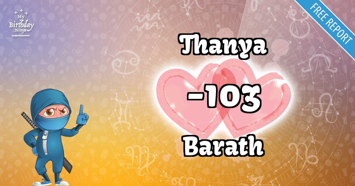 Thanya and Barath Love Match Score