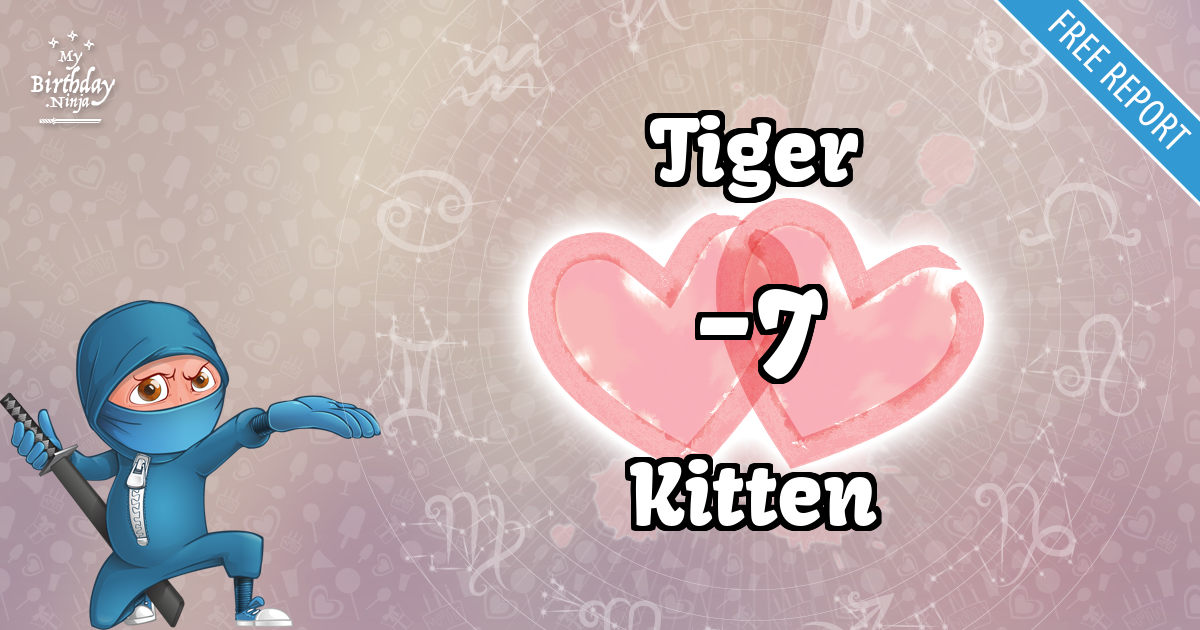 Tiger and Kitten Love Match Score