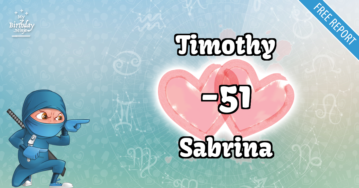 Timothy and Sabrina Love Match Score