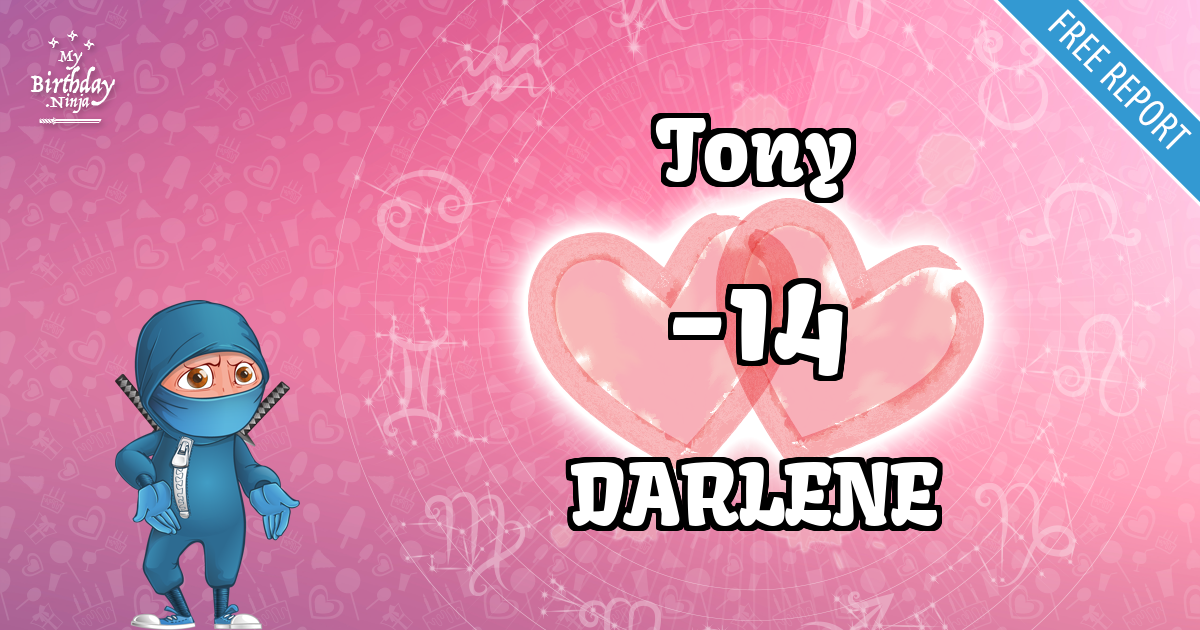 Tony and DARLENE Love Match Score