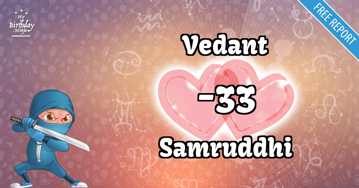 Vedant and Samruddhi Love Match Score