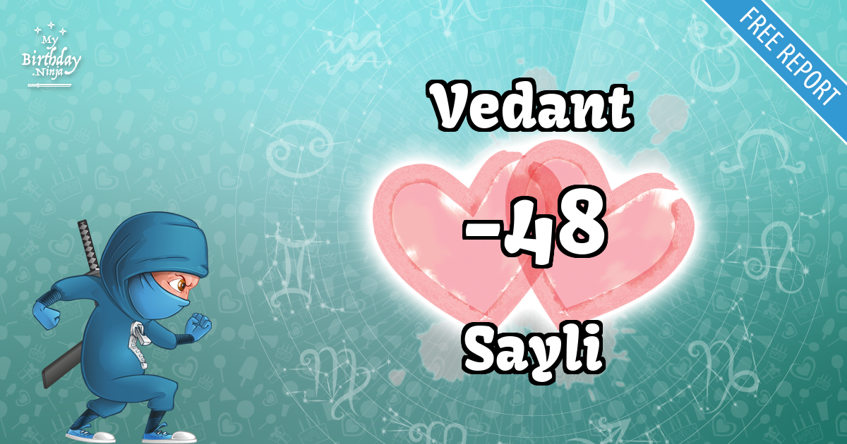 Vedant and Sayli Love Match Score