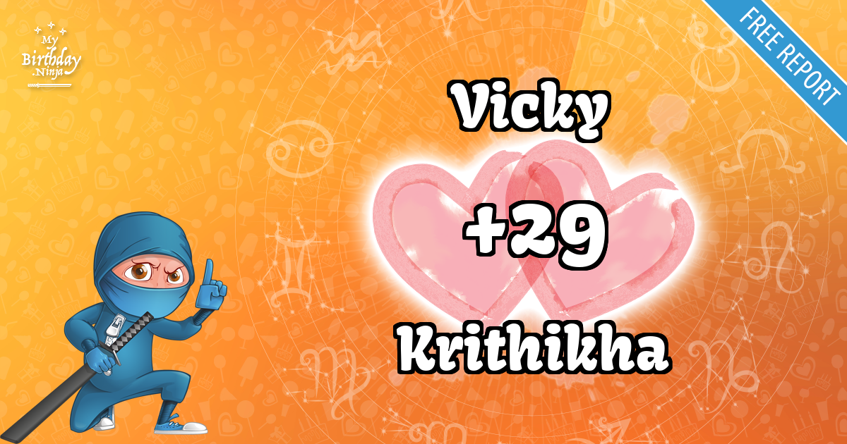 Vicky and Krithikha Love Match Score