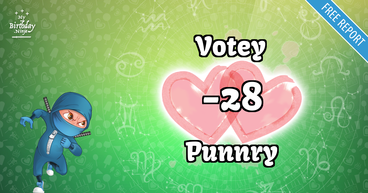 Votey and Punnry Love Match Score