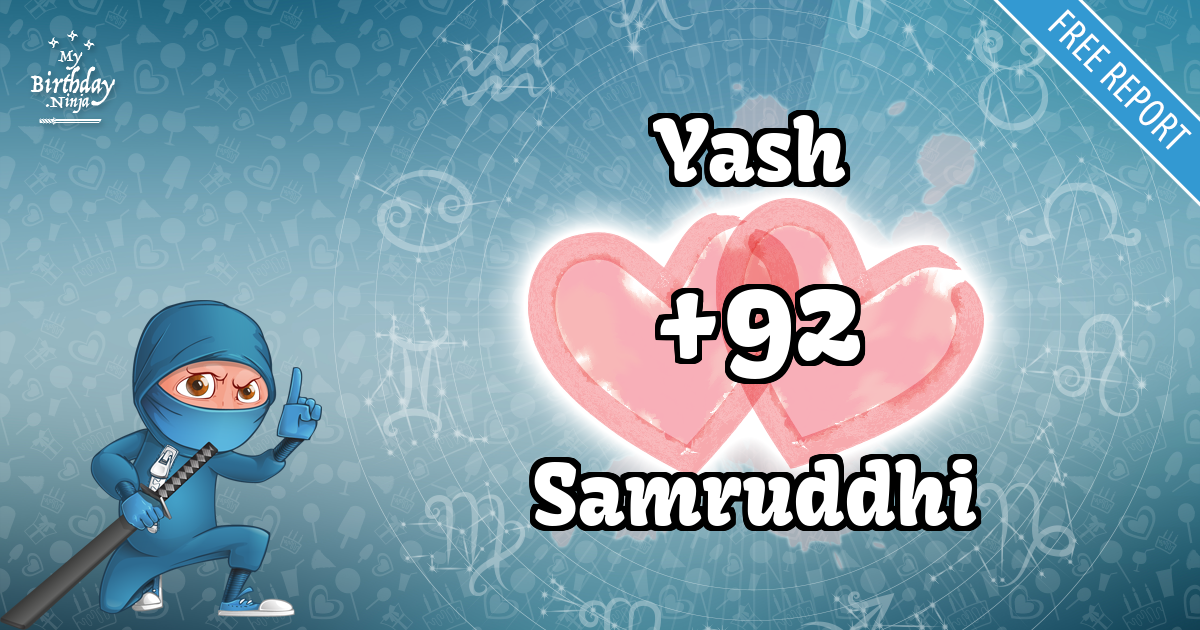 Yash and Samruddhi Love Match Score