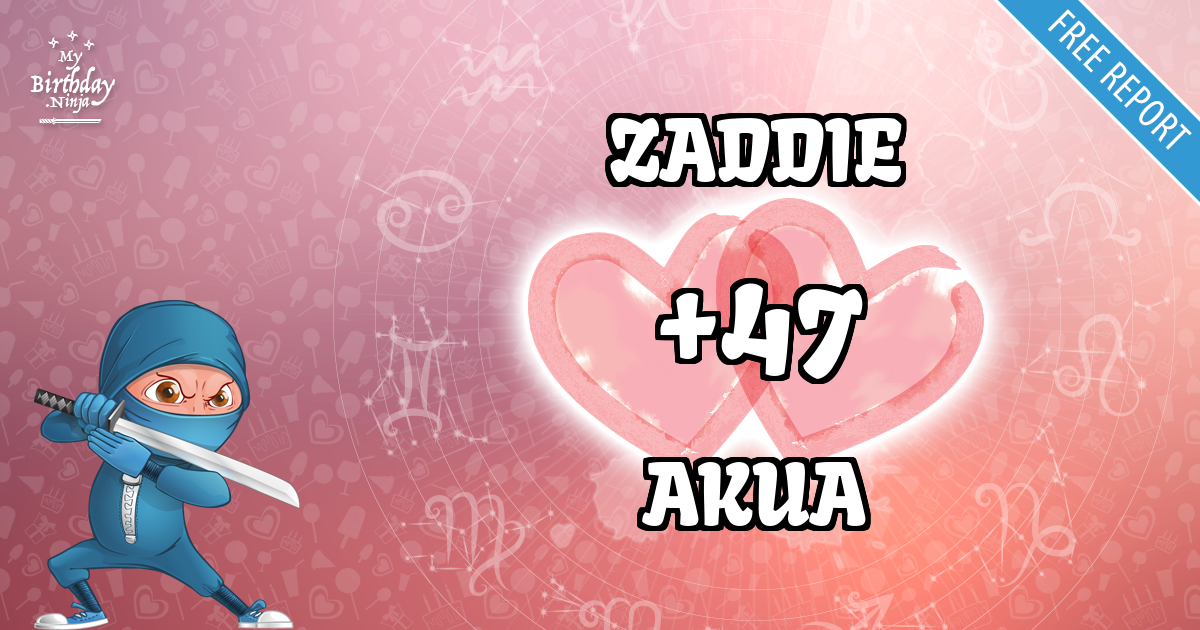 ZADDIE and AKUA Love Match Score