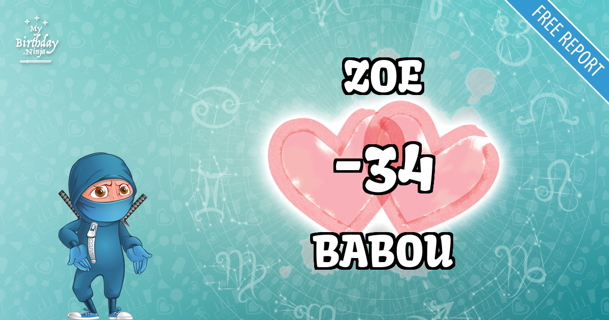 ZOE and BABOU Love Match Score